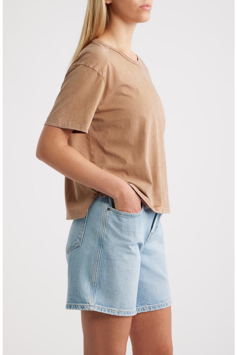 Acid Wash T-Shirt, Alternate, color, BURLAP