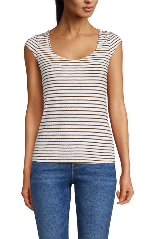 Lands' End Pointelle Cap Sleeve Top