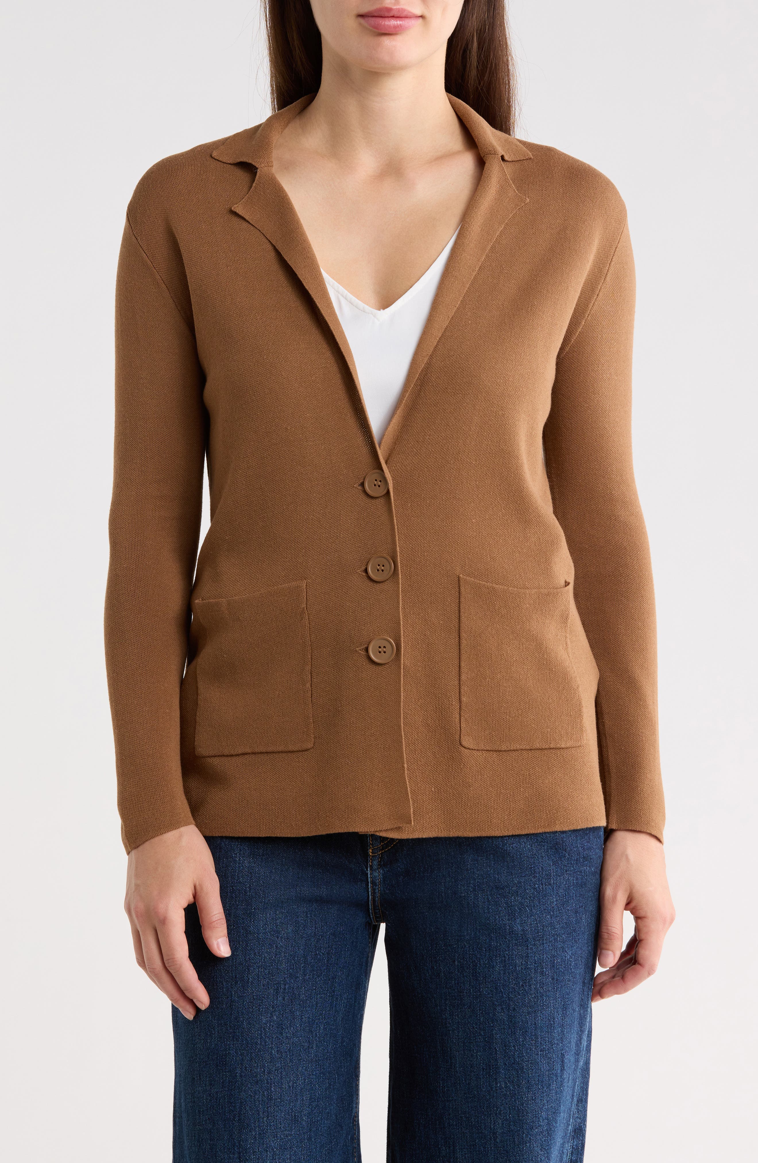 MAX STUDIO Boyfriend Cardigan Sweater