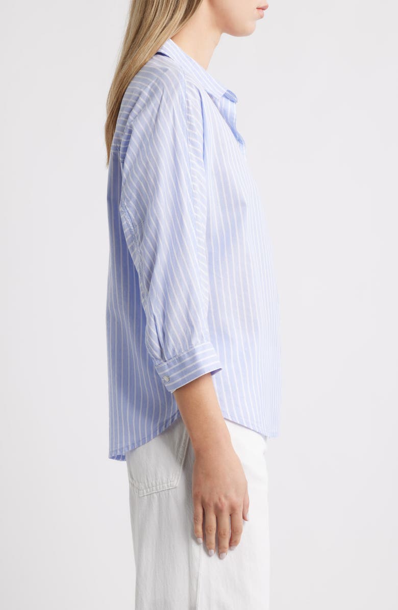 beachlunchlounge Wells Stripe Shirt, Alternate, color, Line Rain