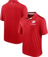 FANATICS Men's Fanatics Red Wisconsin Badgers Fundamental Defender Polo
