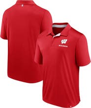 FANATICS Men's Fanatics Red Wisconsin Badgers Fundamental Defender Polo