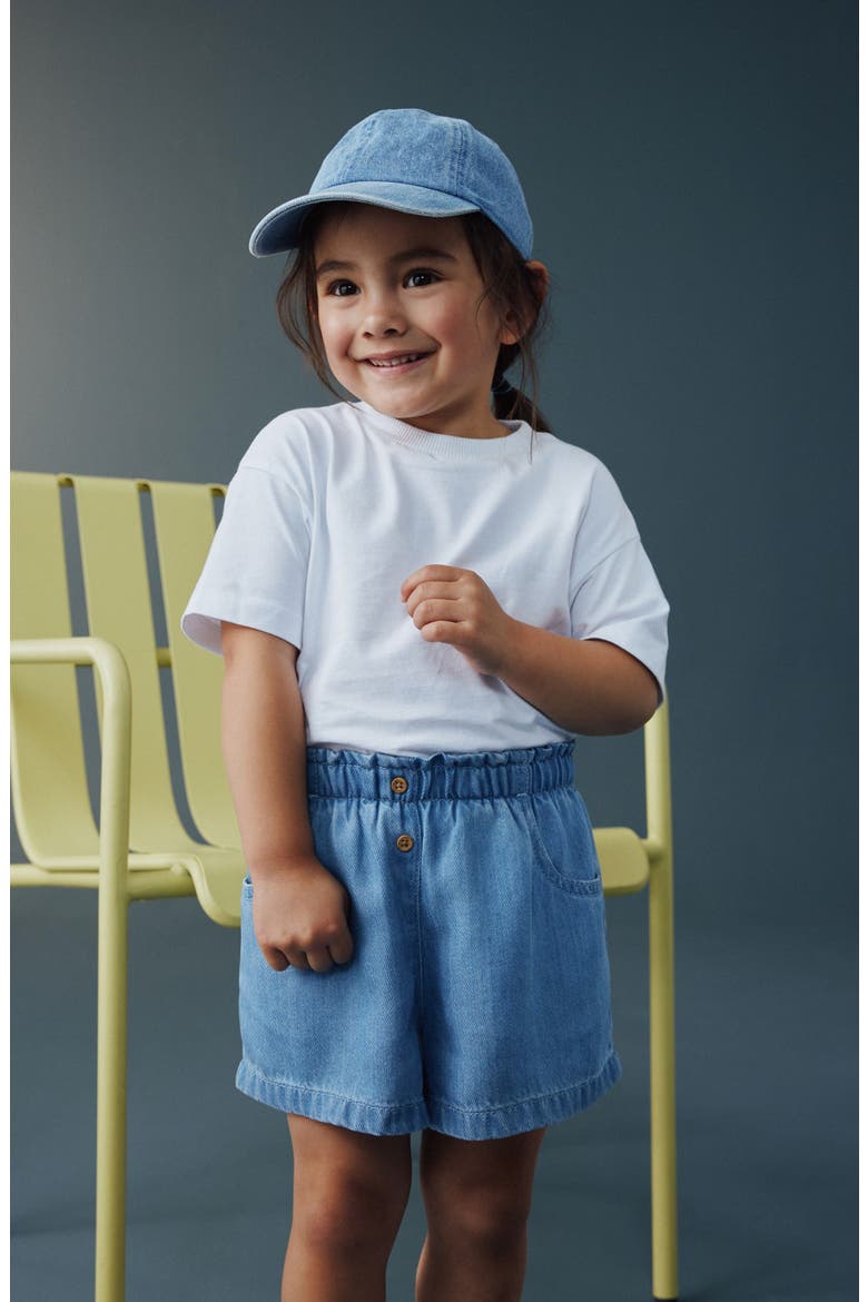 Kids' Denim Shorts, Alternate, color, BLUE