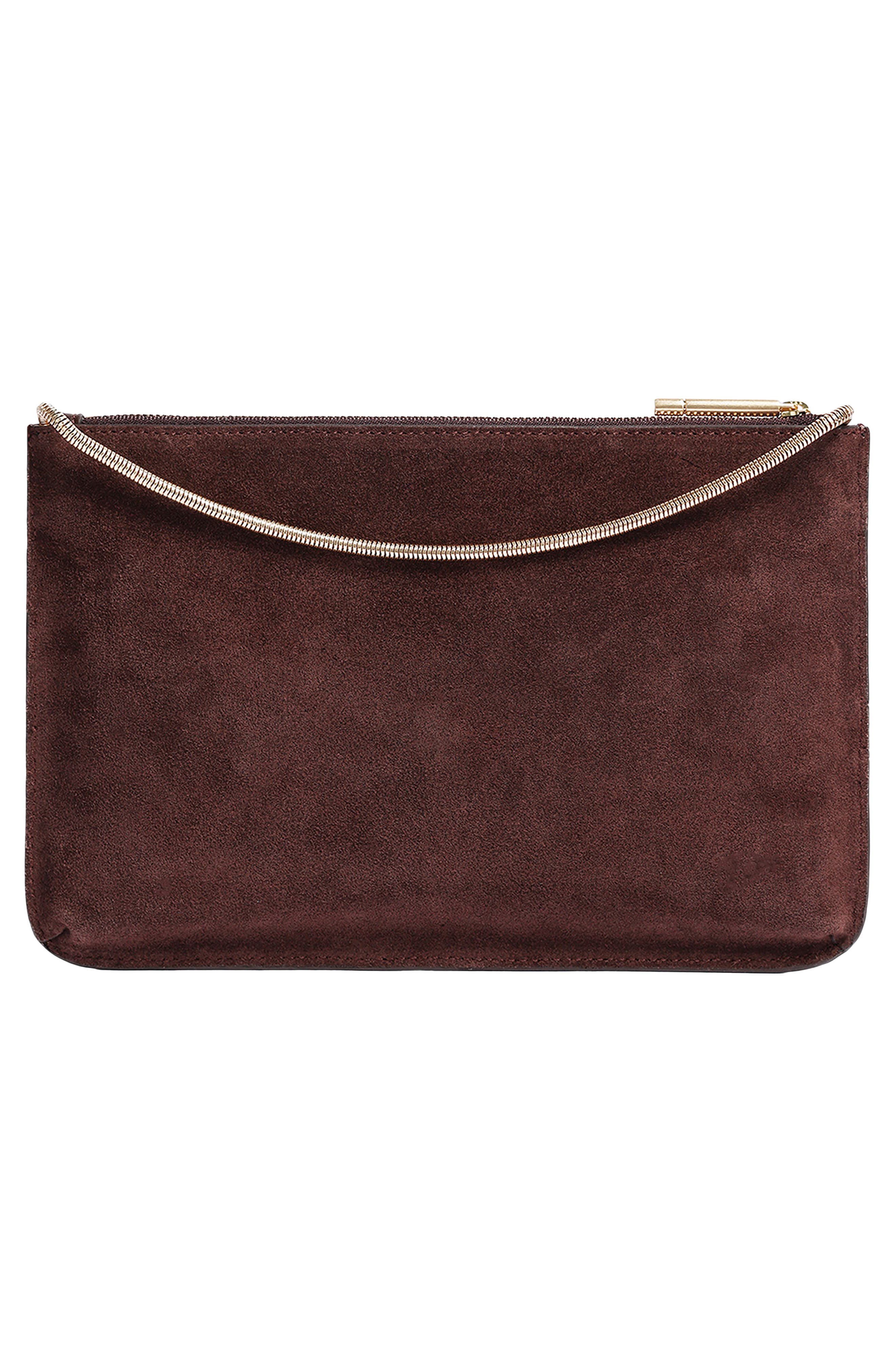 Highline Disco Leather Crossbody Bag, Alternate, color, CHOCOLATE