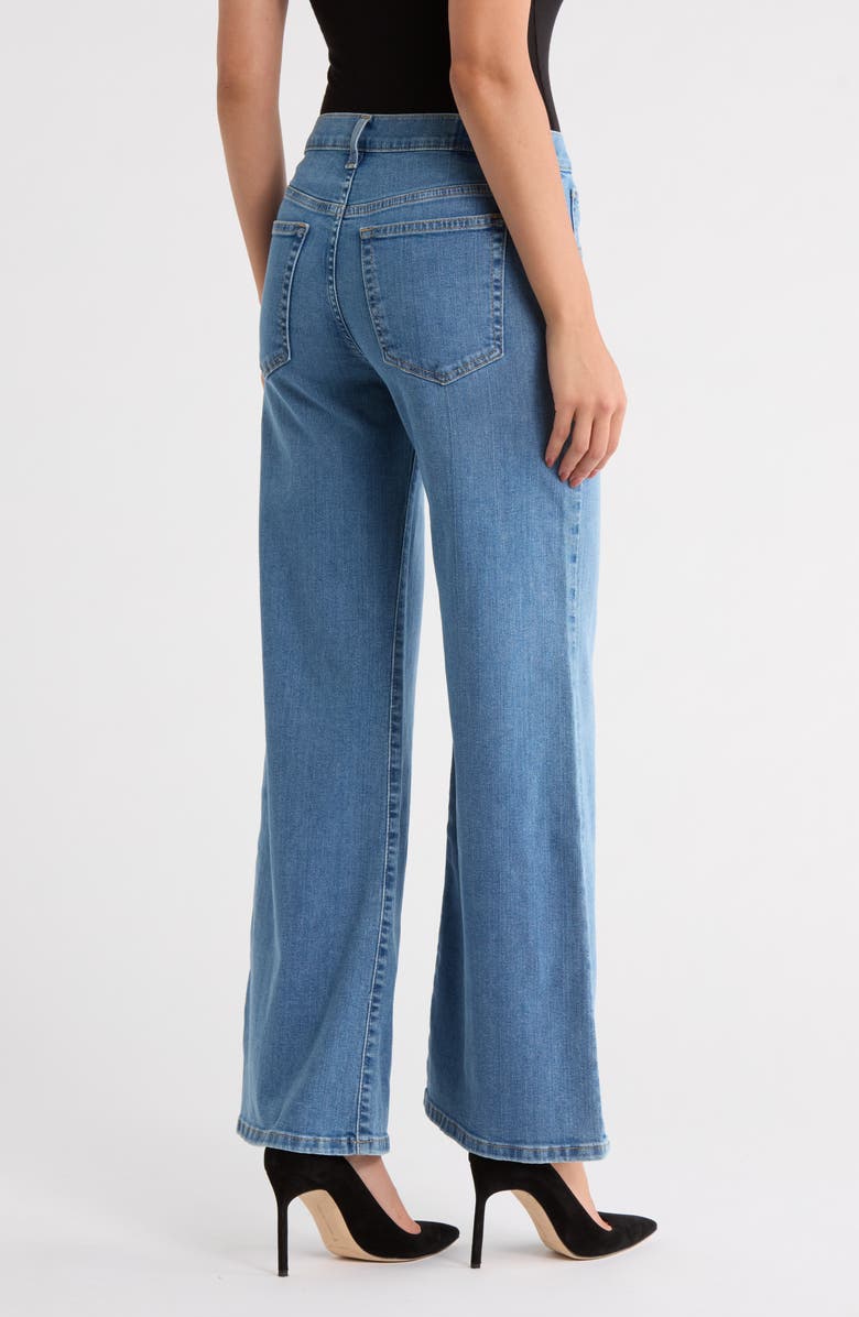 ÉTICA Romi Mid Rise Wide Leg Jeans, Alternate, color, Coba