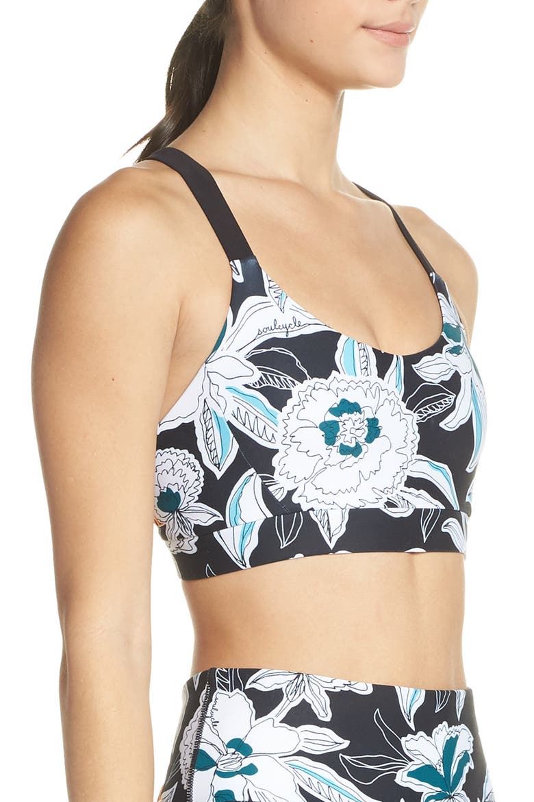 Floral Cami Sports Bra, Alternate, color, MULTI
