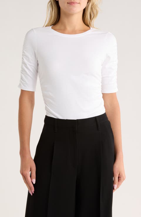 Juliet Shirred Sleeve Top