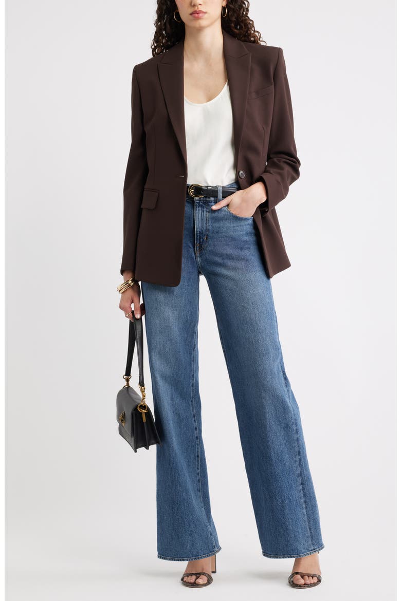 The Ingrid Classic Fit Blazer, Alternate, color, BROWN MOLE