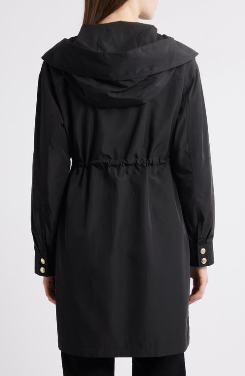 Michael Kors Foldover Hood Jacket In Black