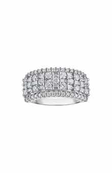 FZN Sterling Silver Lab Grown Diamond Ring