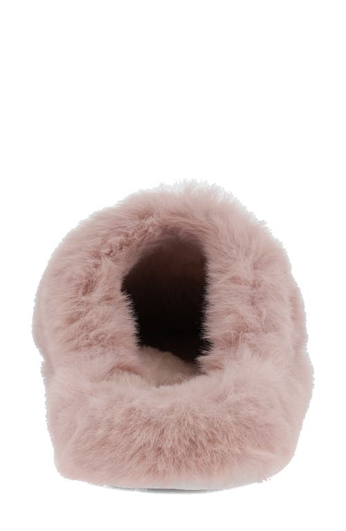 Mia Sled Faux Fur Slipper In Pink