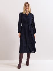 Phase Eight Marina Pleated Midi Dress
