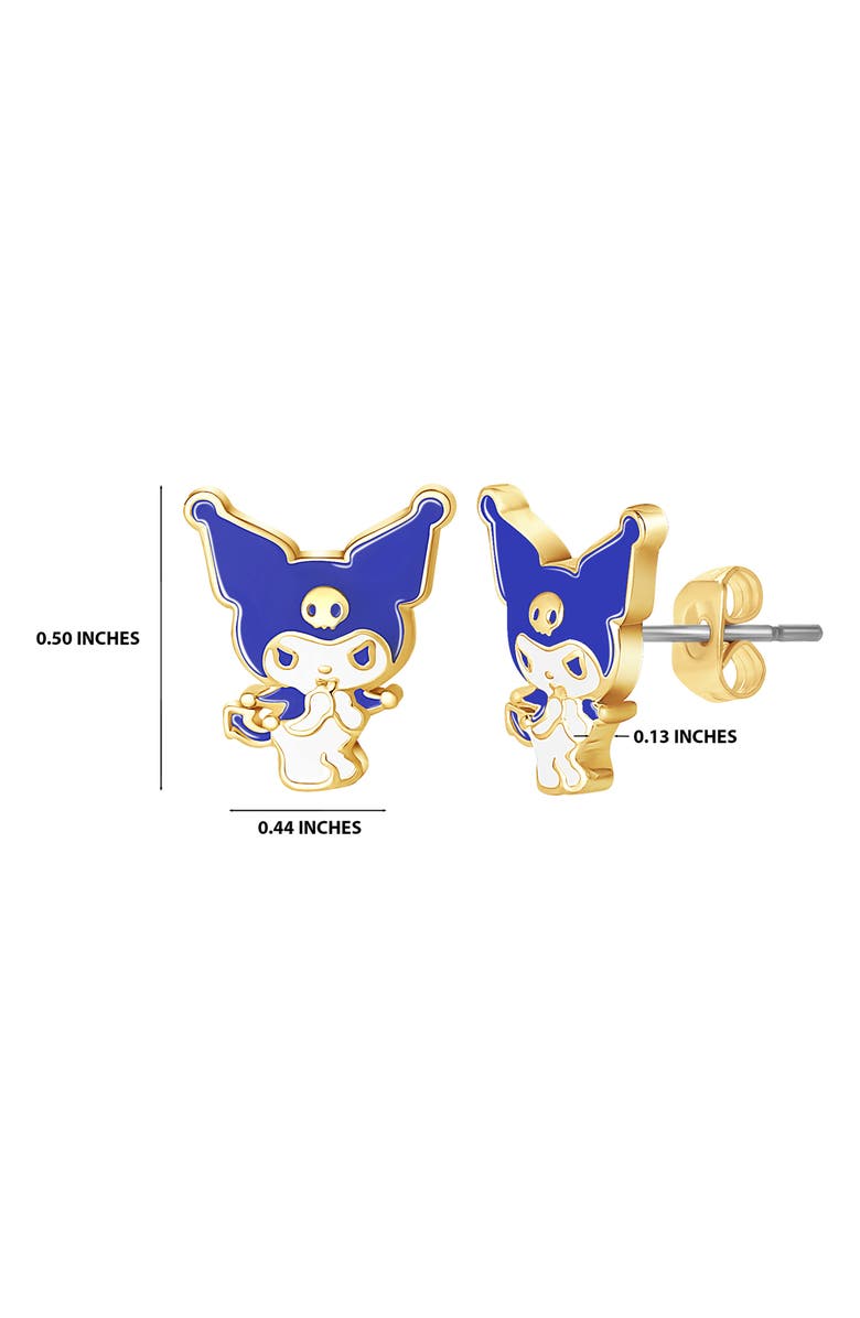 Jacmel x Sanrio Kuromi<sup>®</sup> Stud Earrings, Alternate, color,