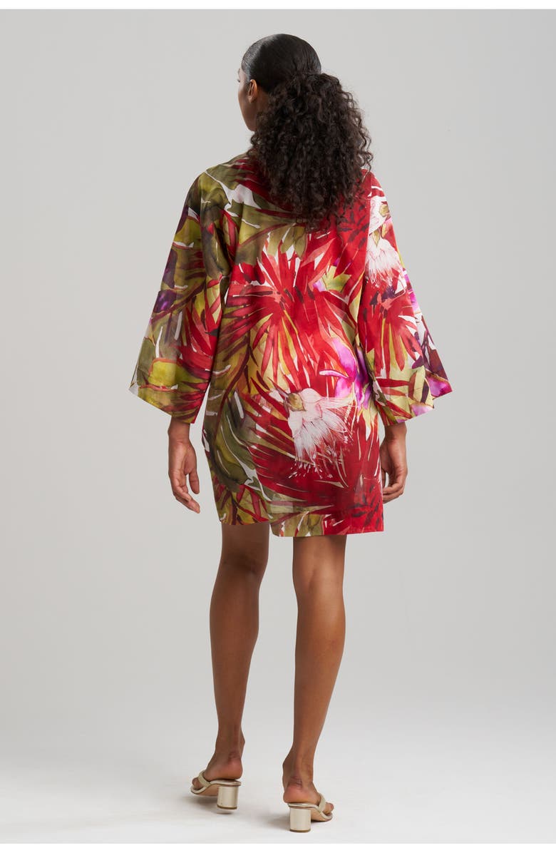 Natori Rainforest cover-up Tunic with Tassels, Alternate, color, Multi