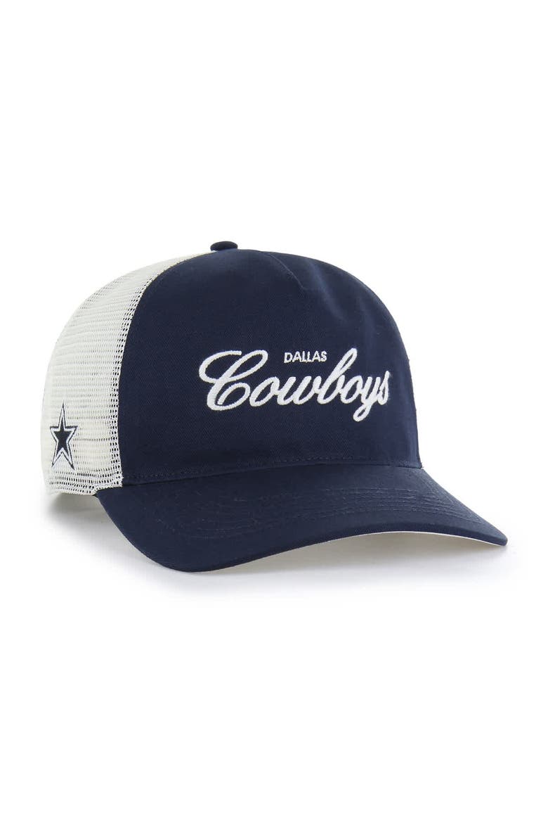 Men's '47  Navy Dallas Cowboys Foundation Trucker Hitch Adjustable Hat, Main, color, Navy