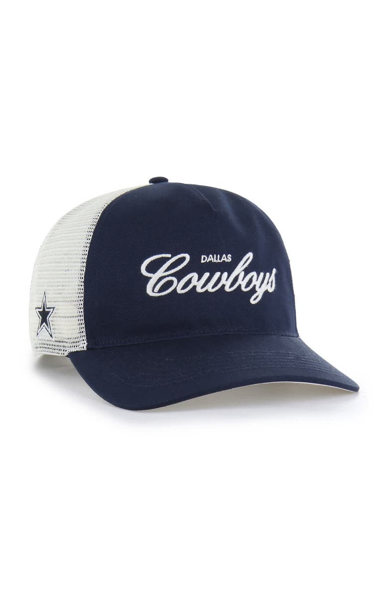 '47 Men's '47  Navy Dallas Cowboys Foundation Trucker Hitch Adjustable Hat, Main, color, Navy