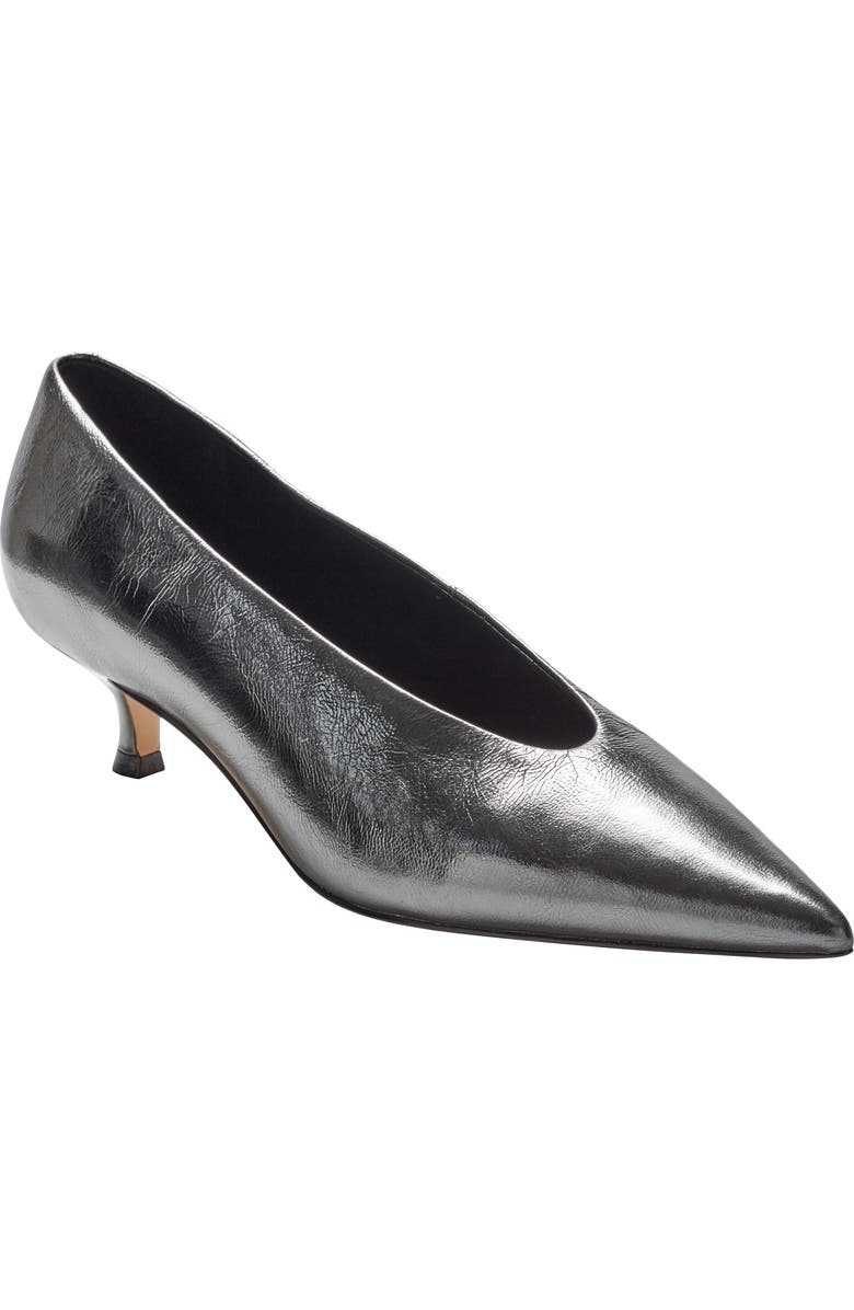 Marc Fisher LTD Cecile Pointed Toe Pump, Main, color, Metallic Silver