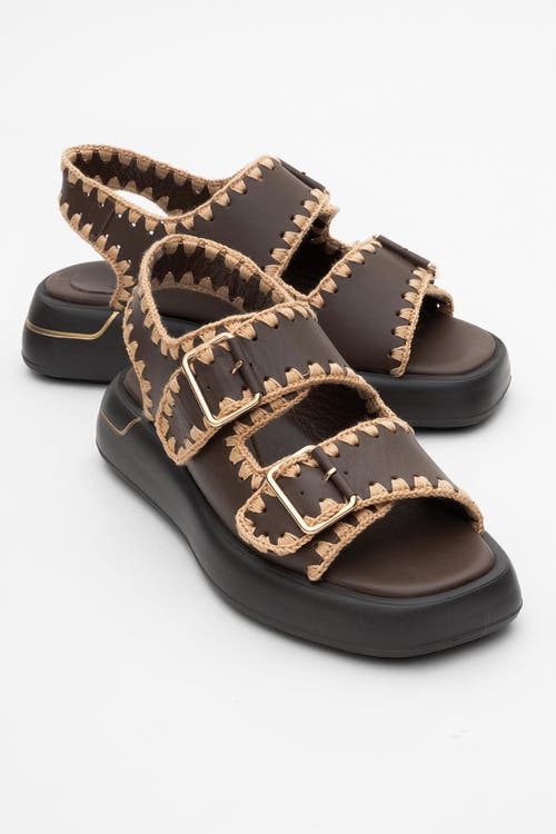 Forever & Always Shoes Douro Braided Rope Strap Leather Sandal