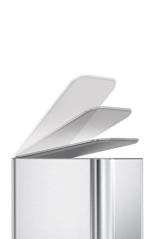 Simplehuman 5l Slim Step Trash Can In Gray