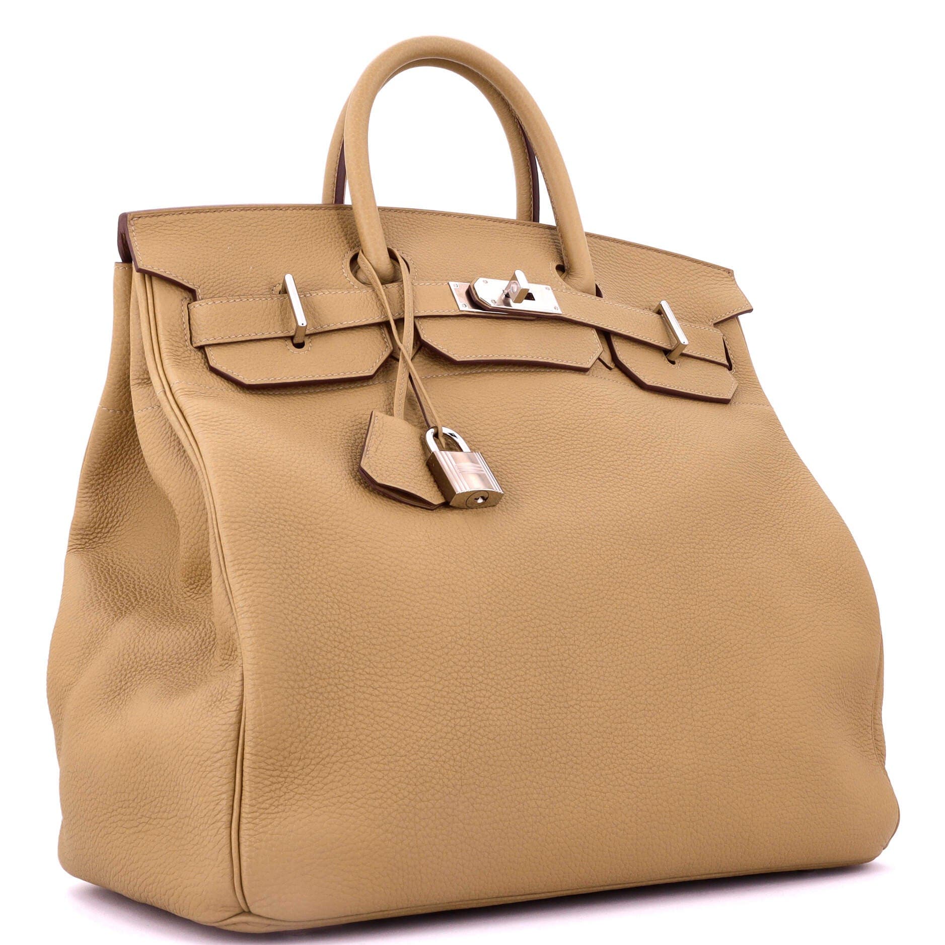 Pre-Owned Hermes HAC Birkin Bag Brown Togo with Palladium Hardware 40, Alternate, color, 