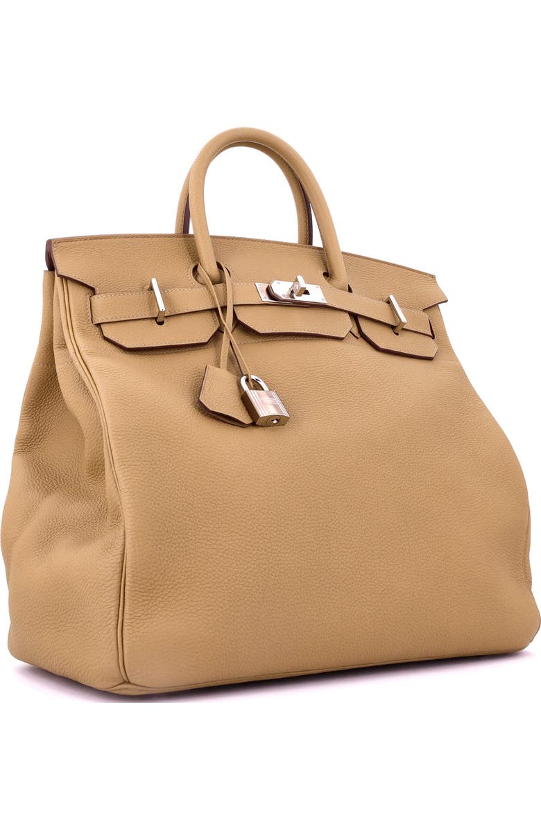 Pre-Owned Hermes HAC Birkin Bag Brown Togo with Palladium Hardware 40, Alternate, color,