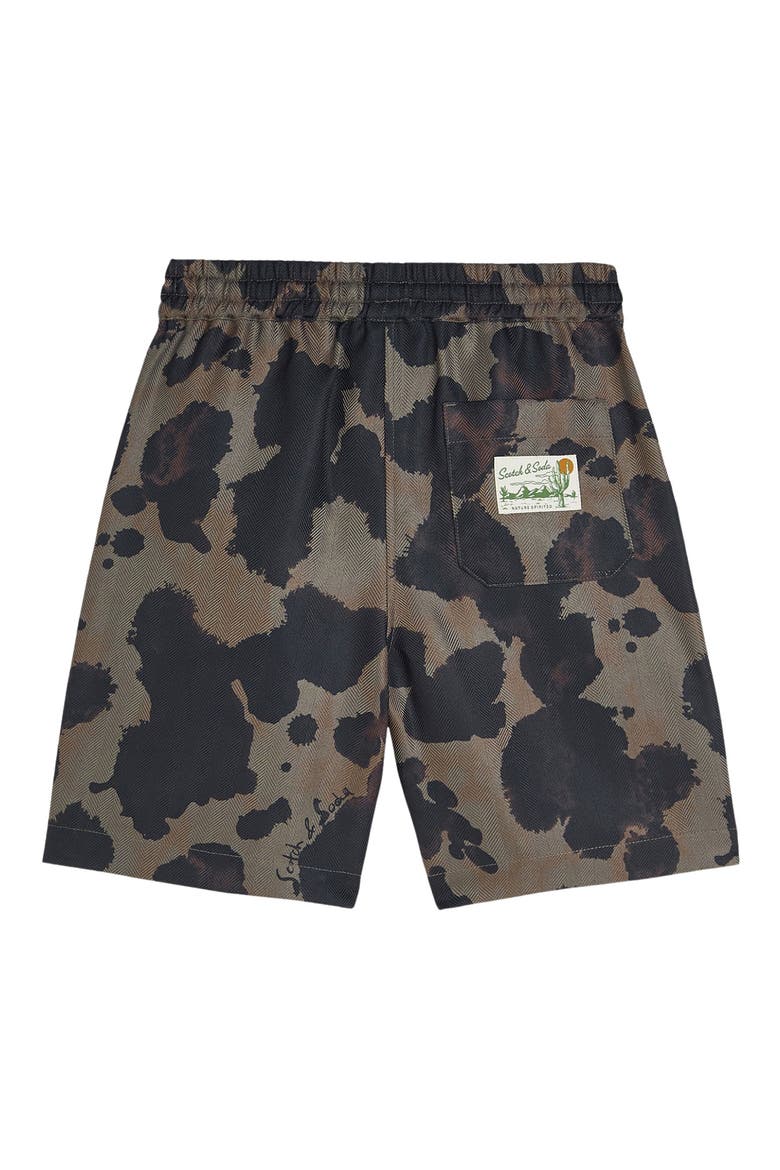 Kids' Regular Fit Shorts, Alternate, color, PAINTERLY ANIMAL OLIVE NIGHT