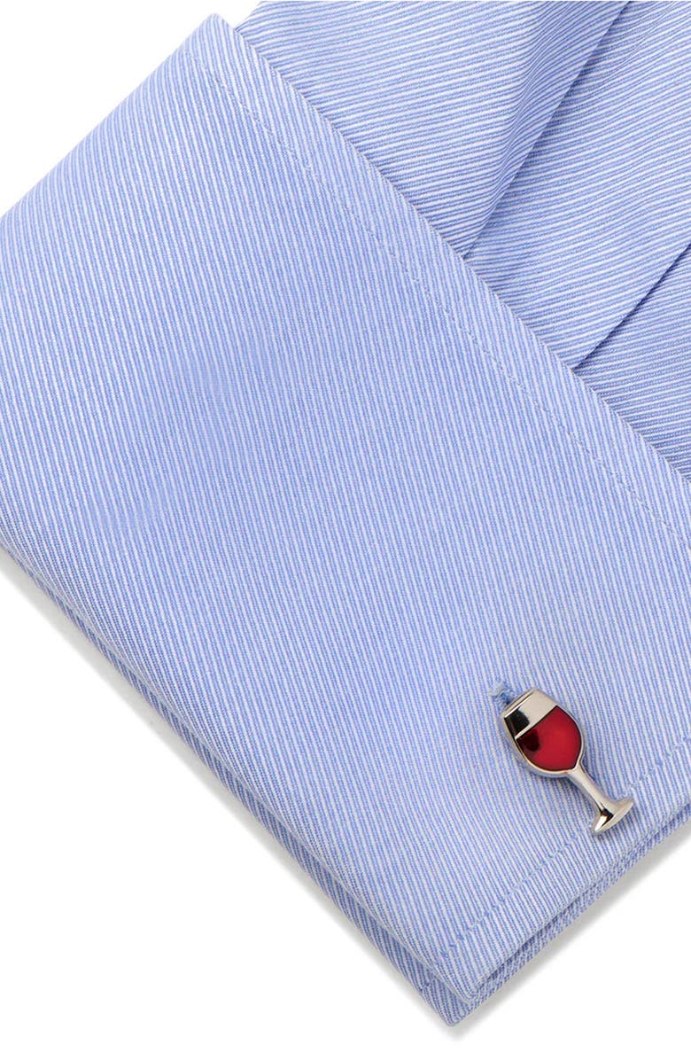 Cufflinks, Inc. Wine Snob Tie Bar & Cuff Links Set, Alternate, color, Multi