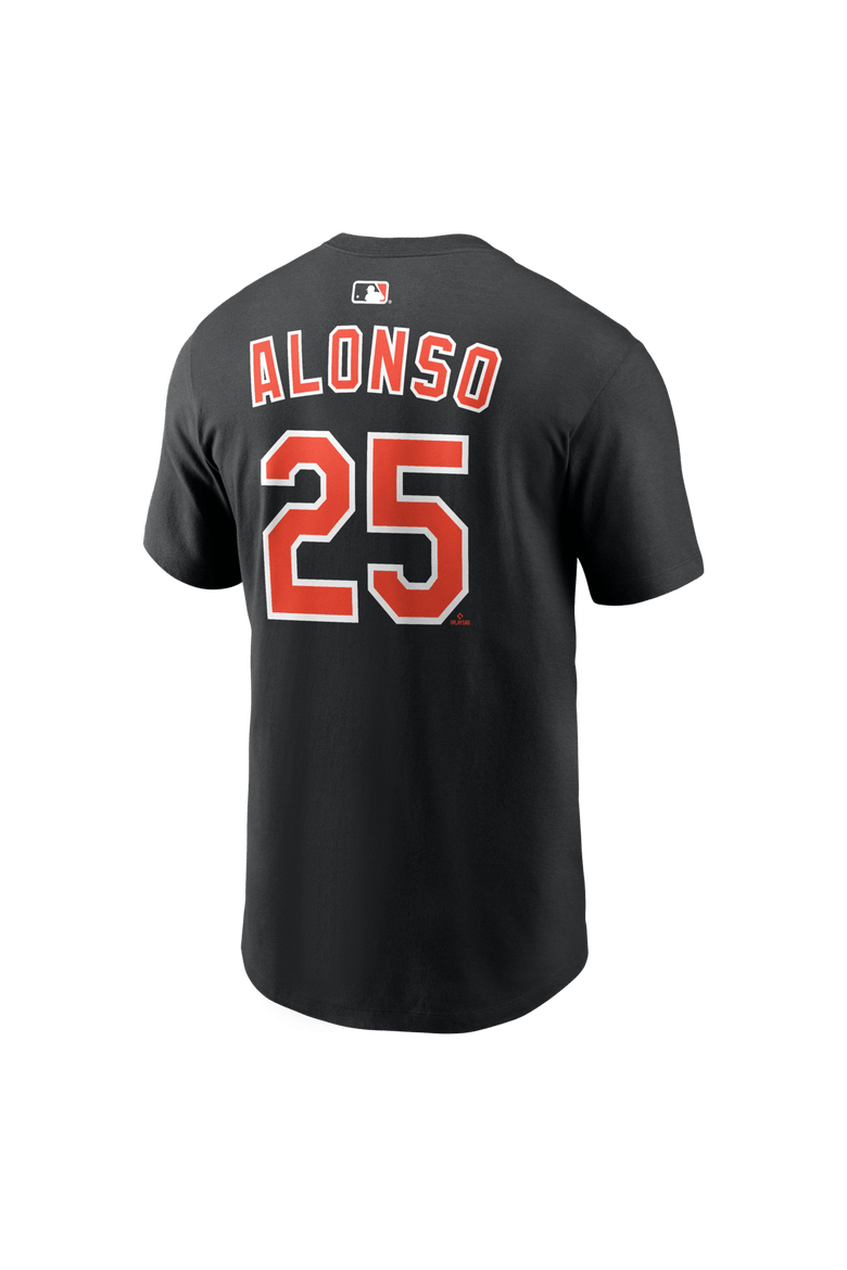 Men's Nike Pete Alonso Black Baltimore Orioles Home Name & Number T-Shirt, Alternate, color, Black