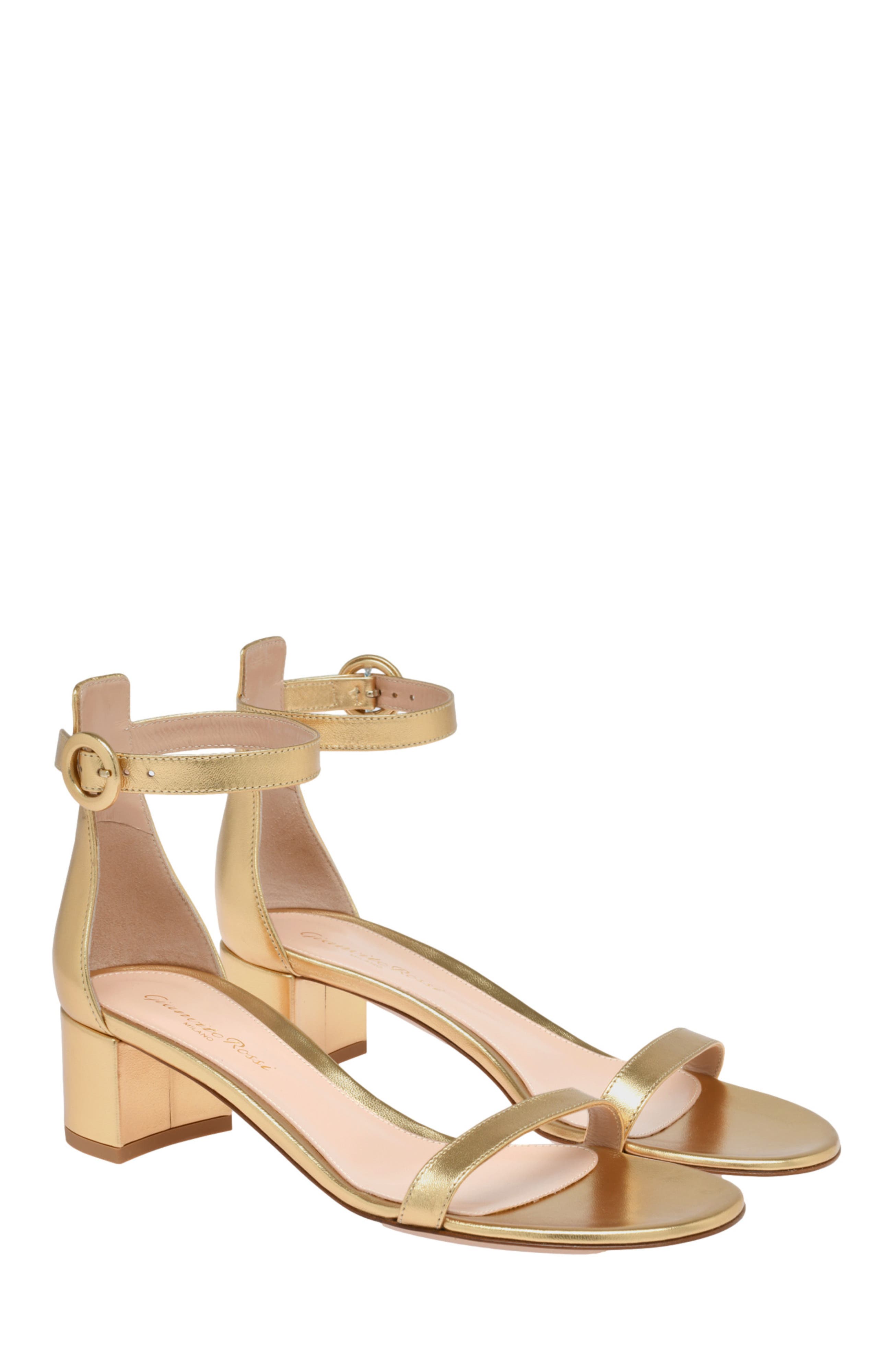 Gianvito Rossi Gaeta 45 Sandals, Alternate, color, Gold