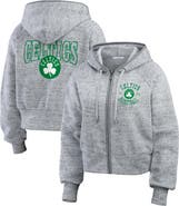 WEAR by Erin Andrews Women's WEAR by Erin Andrews Heather Gray Boston Celtics Speckled Radiator Full-Zip Hoodie