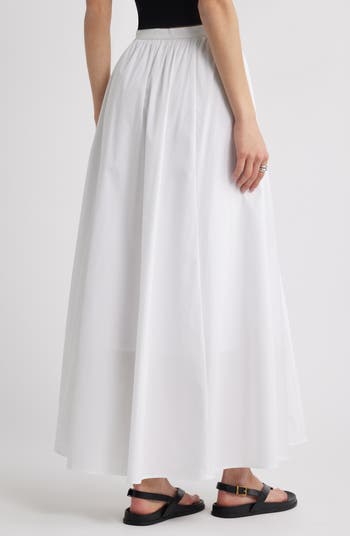 Cotton Poplin Maxi Skirt