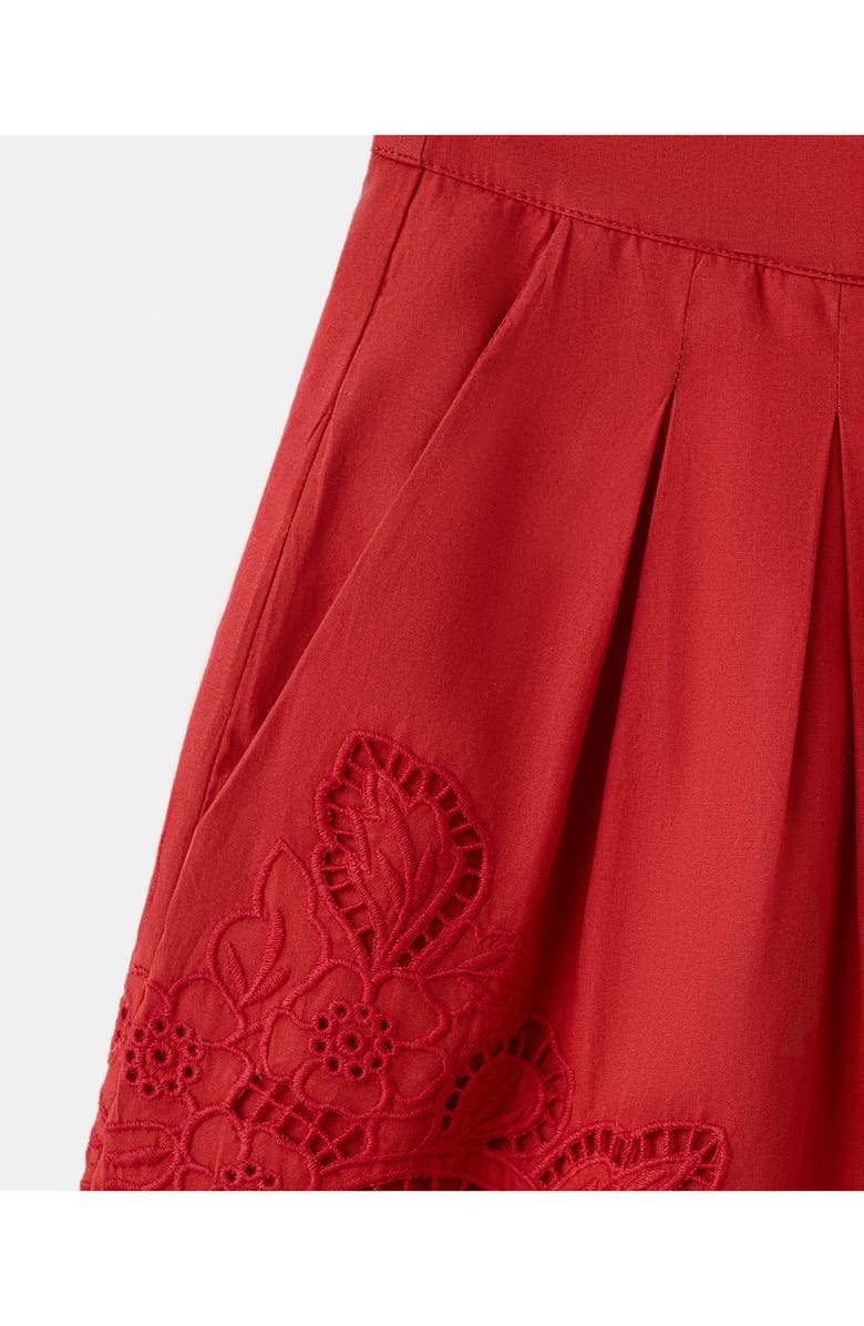 MANGO Embroidered Lace Trim Shorts, Alternate, color, 