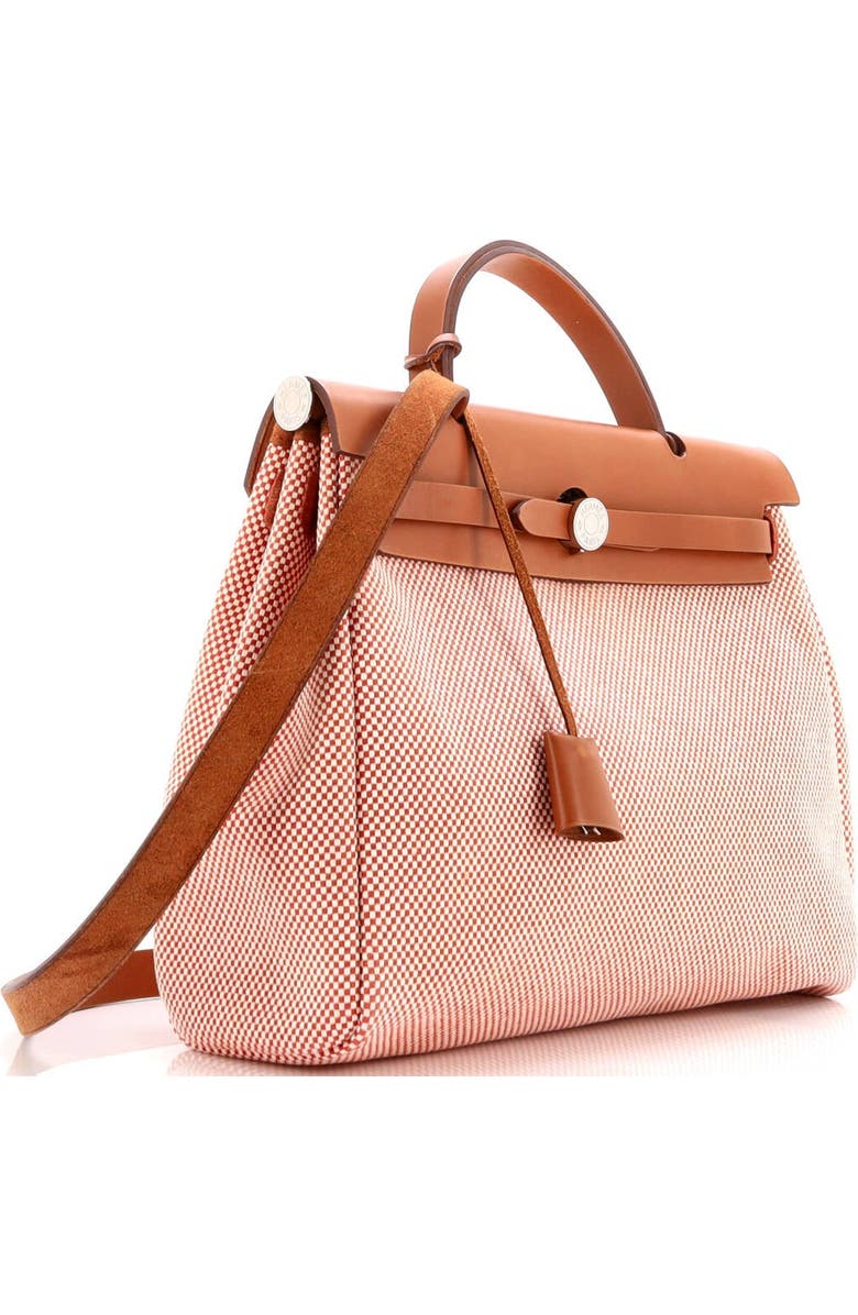 Pre-Owned Hermes Herbag Zip Criss Viking Toile and Leather 31, Alternate, color,