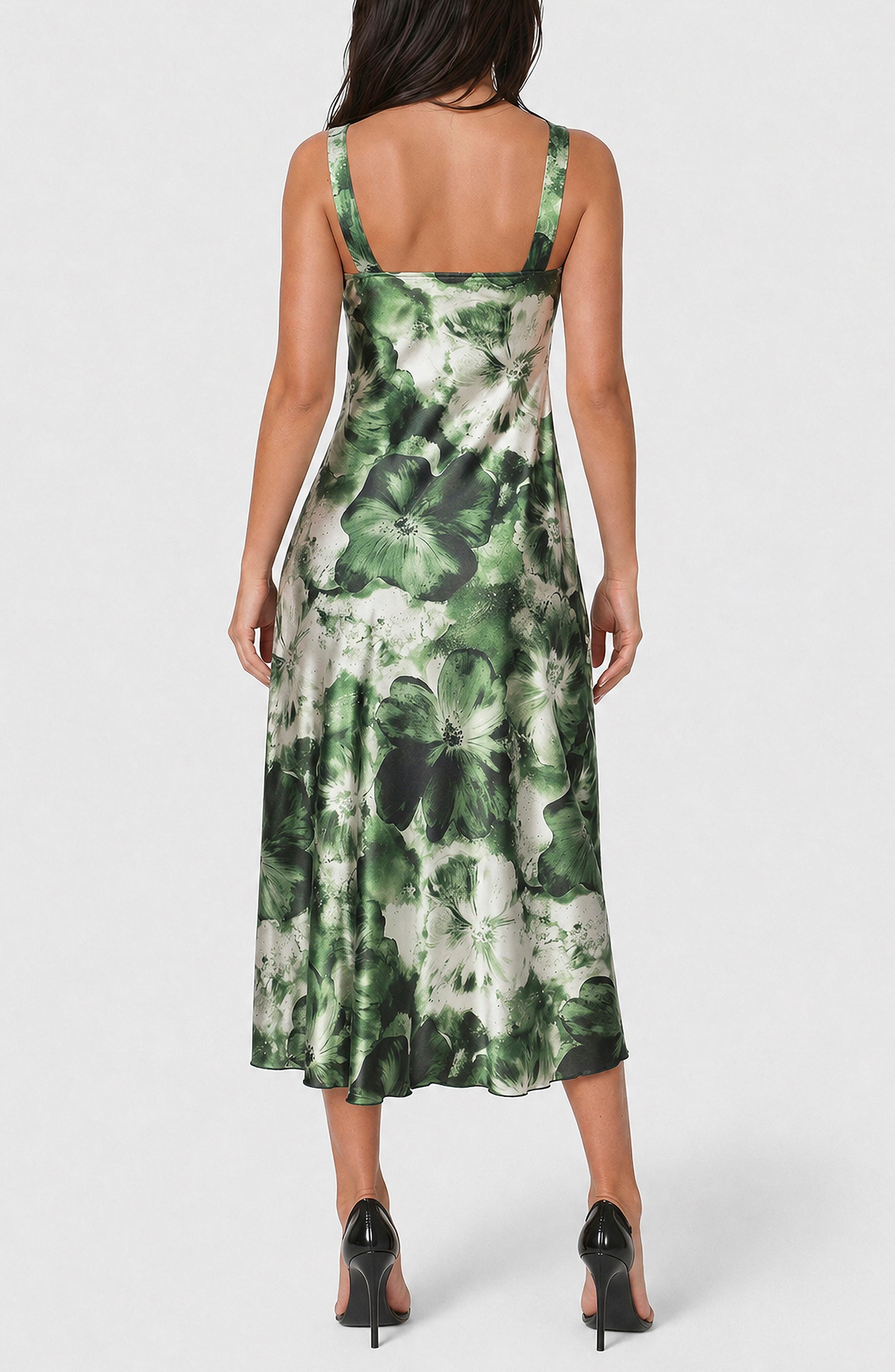 Crepe V-Neck Maxi Dress - image 4