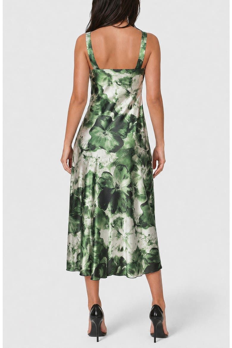 Sleeveless Satin Maxi Slipdress, Alternate, color, OLIVE