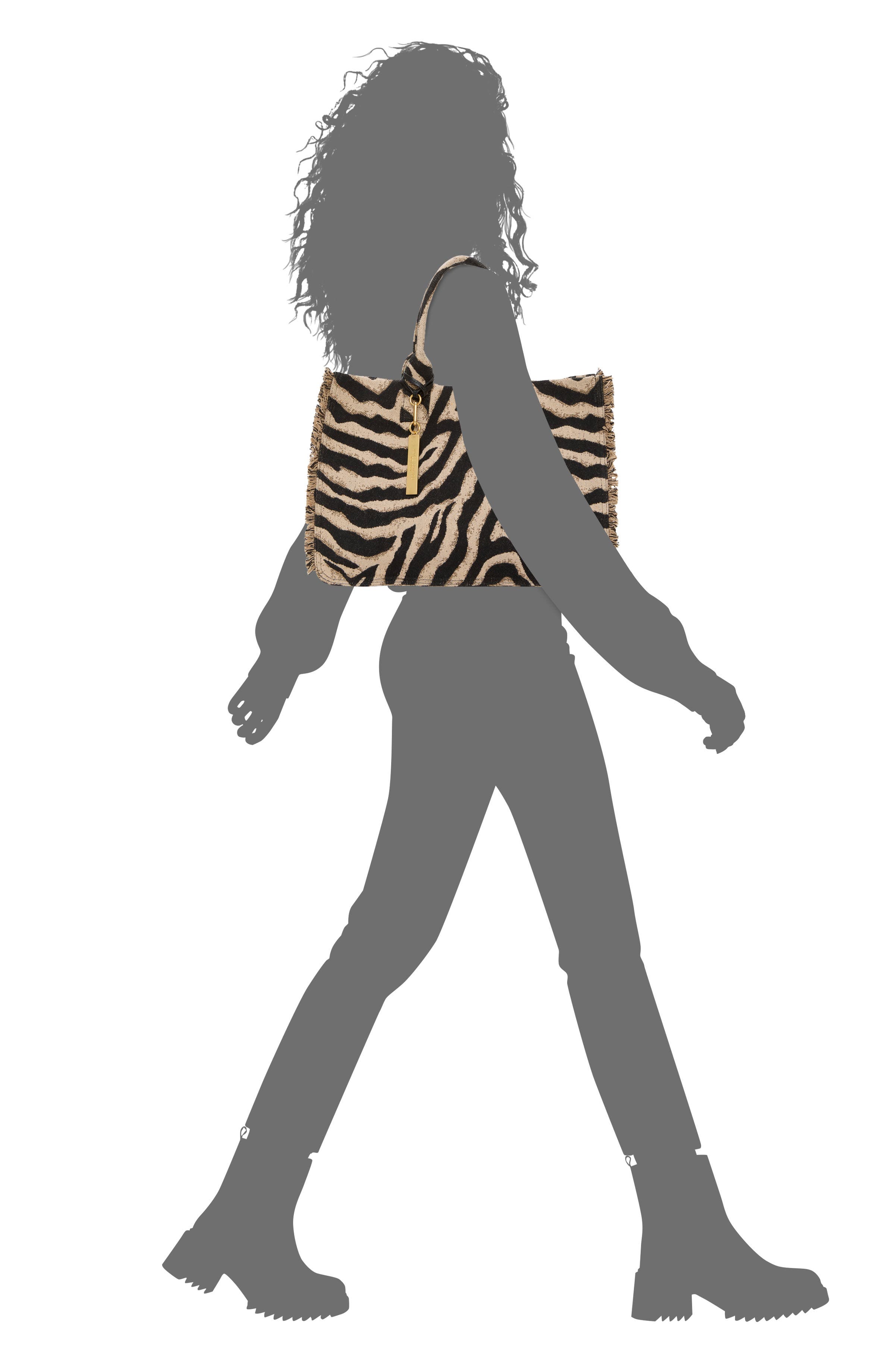 Vince Camuto Zhury Canvas Tote, Alternate, color, Brown