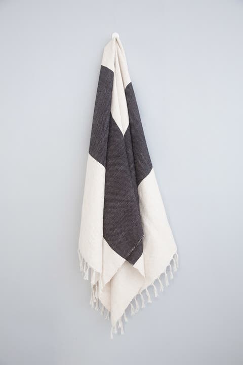 Charcoal Kilim Throw/Rug