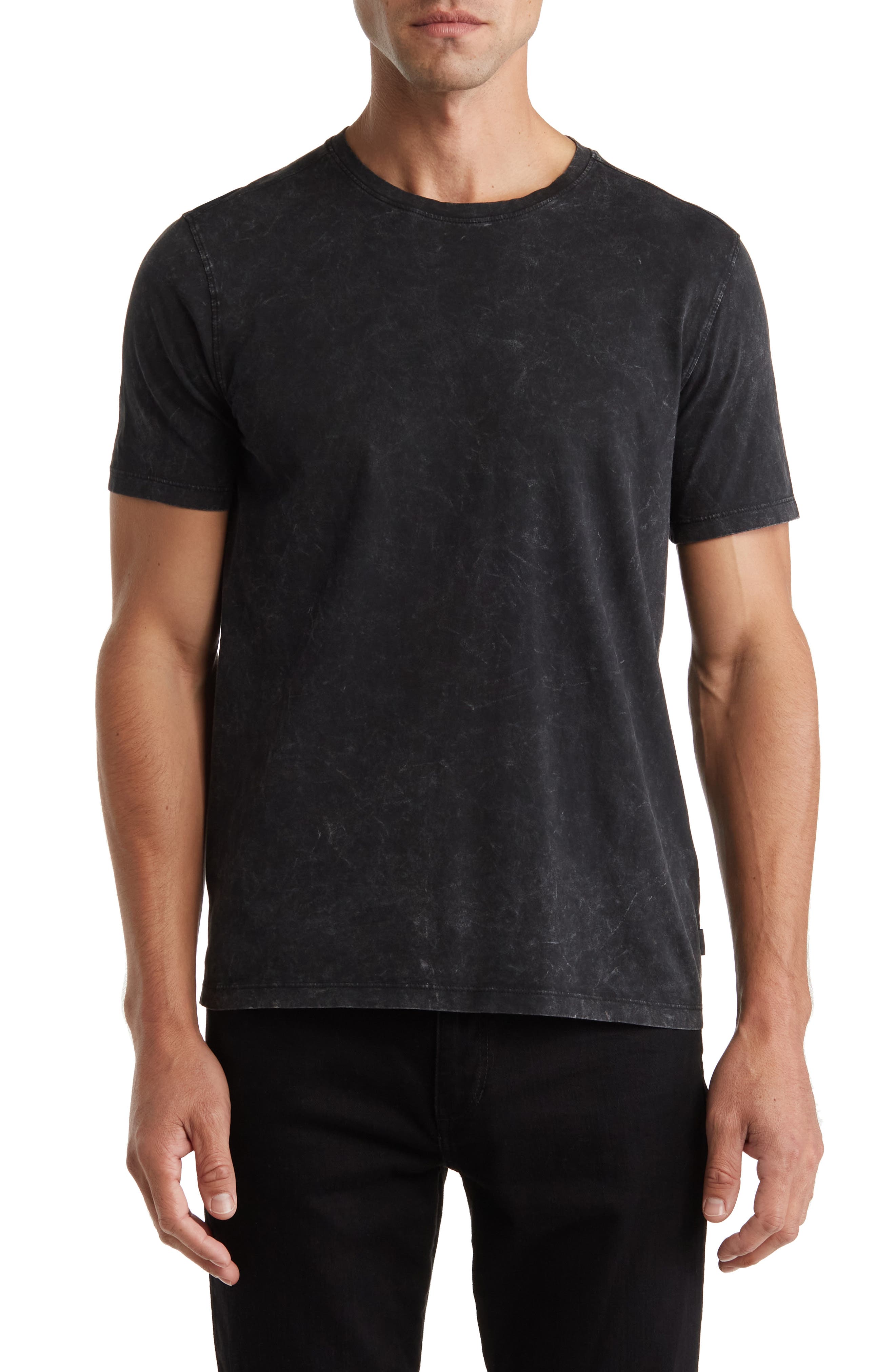 John Varvatos Marble Wash Cotton Crewneck T-Shirt