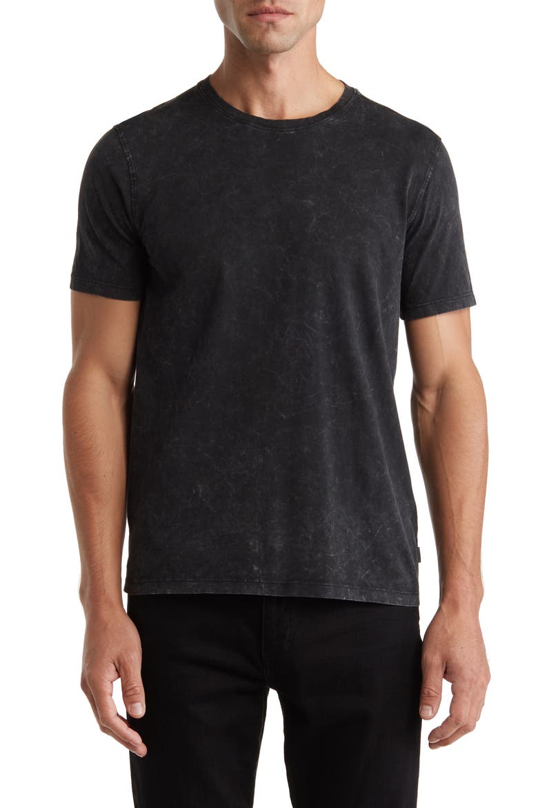 Marble Wash T-Shirt, Main, color, BLACK