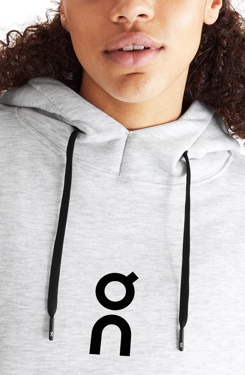 On Club Oversize Organic Cotton Blend Hoodie, Alternate, color, Crater