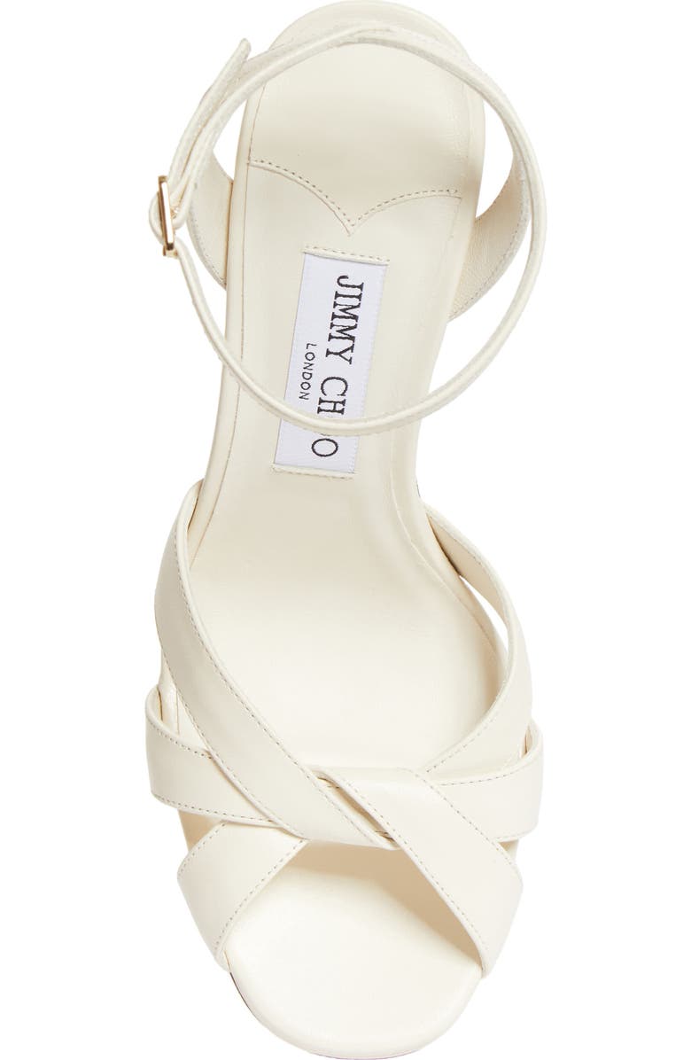 Jimmy Choo Kove Ankle Strap Platform Sandal, Alternate, color, Latte