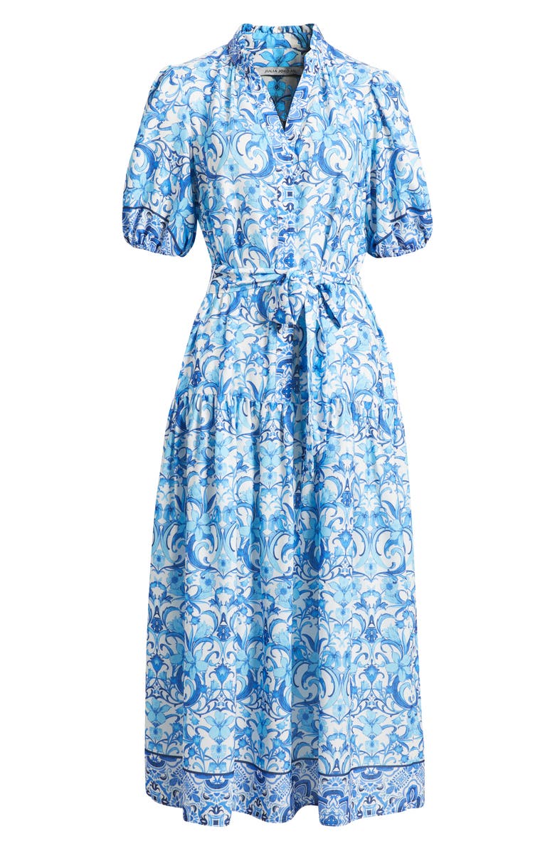 Julia Jordan Printed Puff Sleeve Tiered Maxi Dress, Alternate, color, 
