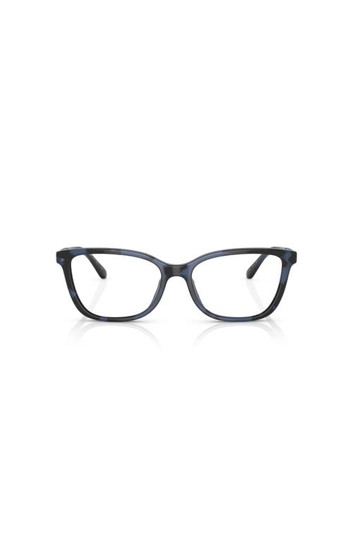 Michael Kors 54mm Rectangle Optical Glasses In Blue