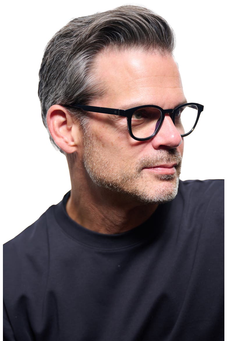 HELVETICA READING GLASSES, Alternate, color, BLACK