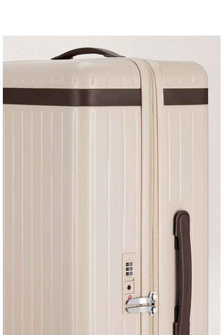 The Large Check-in Suitcase, Alternate, color, Sand / Chocolate