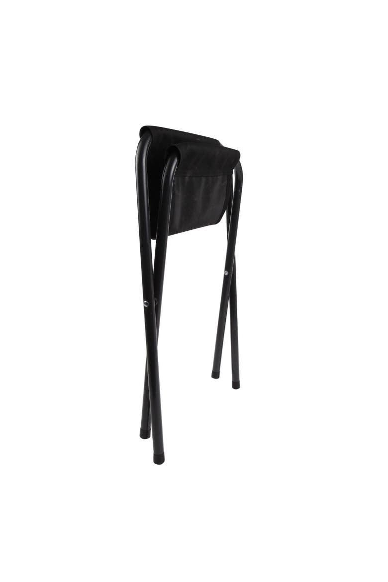 Great Outdoors Marcos Camping Stool, Alternate, color, Black and Seal Grey