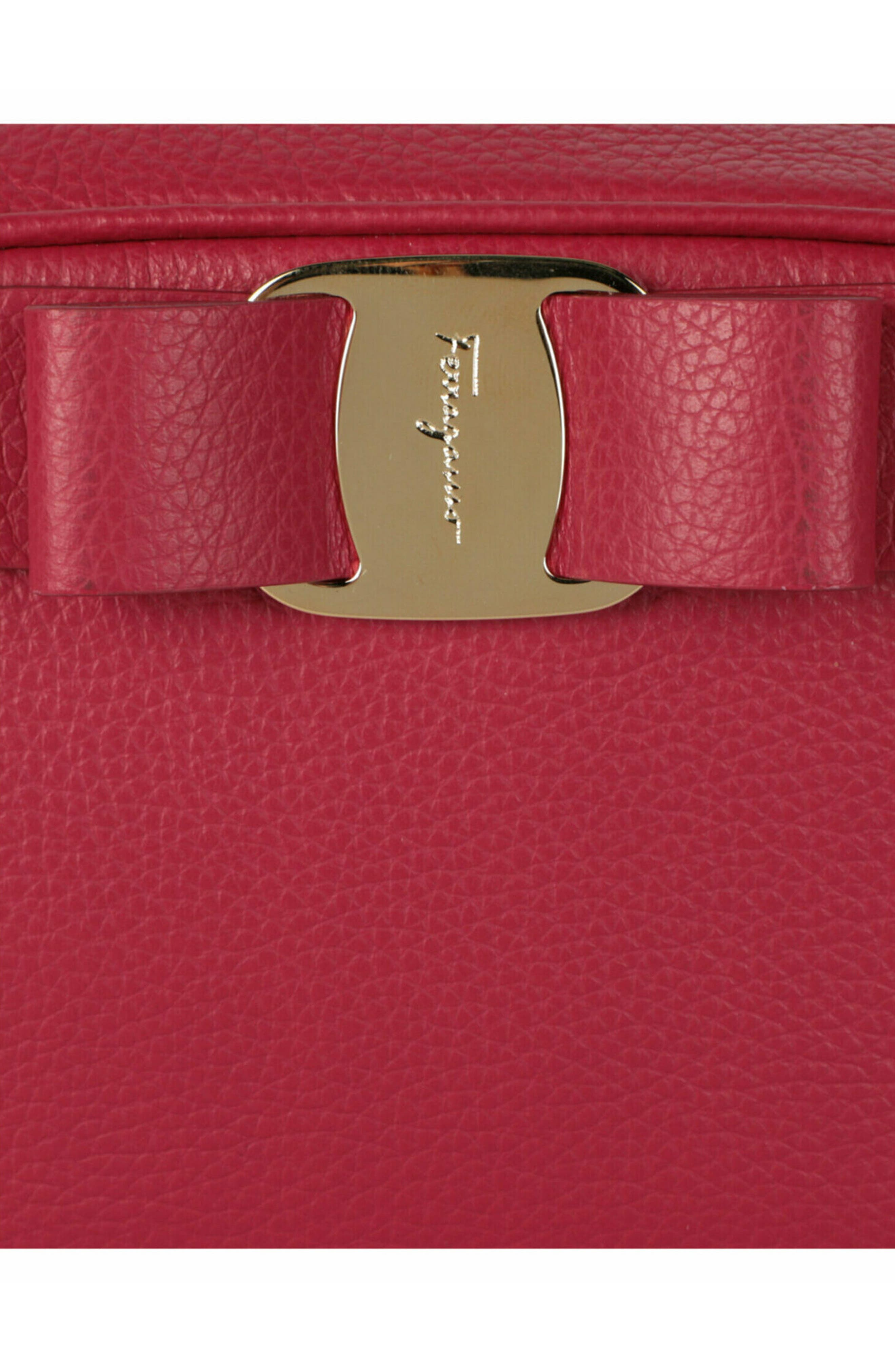 FERRAGAMO Vara Bow Camera Crossbody Bag, Alternate, color, 