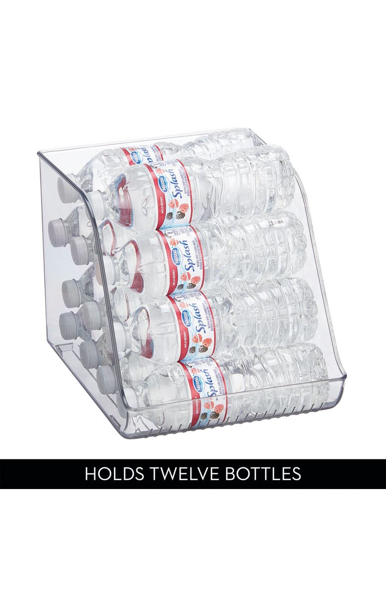 81029350 Plastic Water Bottle Organizer for Fridge & Pantry, Clear, 2-Pack, Alternate, color, Clear