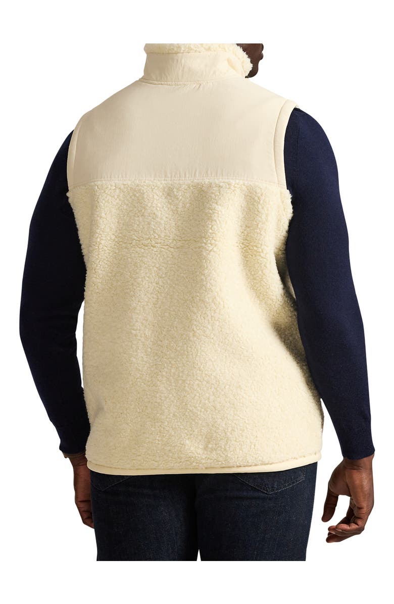 Polo Ralph Lauren Big & Tall Hi Pile Fleece Vest, Alternate, color, Solid Cream