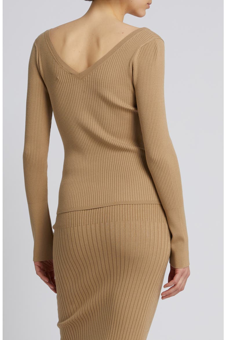 Salice Rib Sweater, Alternate, color, BEIGE